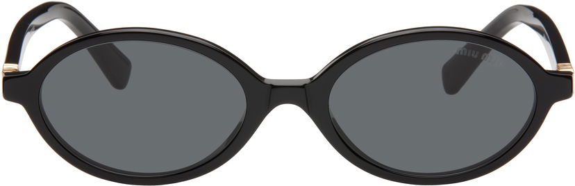 Sunčane naočale Miu Miu Miu Miu Regard Round Sunglasses Crna | 0MU 04ZS 8056597989275