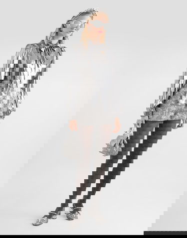 Kratke hlače Dolce & Gabbana Lamé Floral Jacquard Bermuda Metalik | FTC9GZFJZALS0998, 1