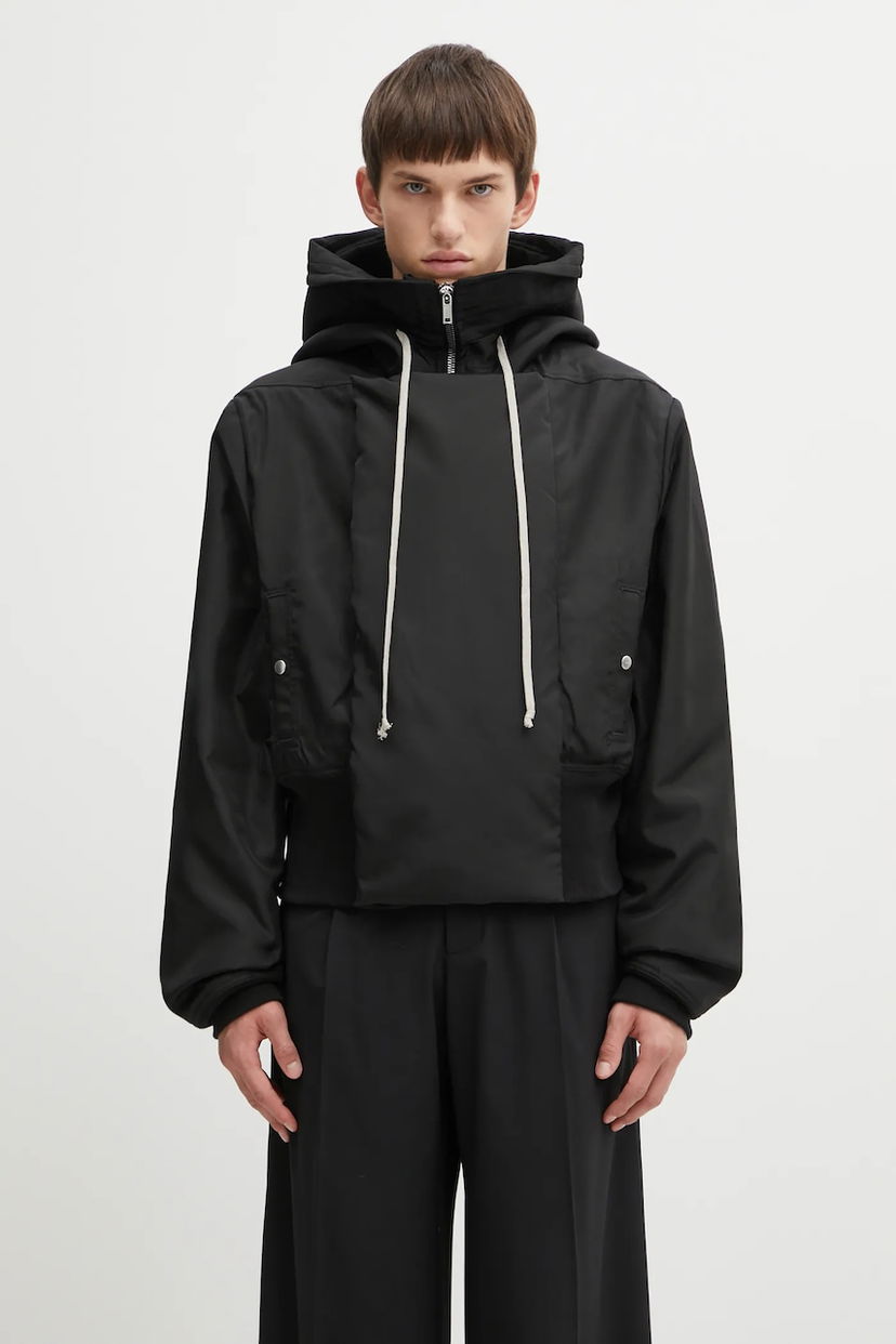 Parka Rick Owens Rick Owens DRKSHDW Cropped Alice Parka Crna | DU02E7781.NCV