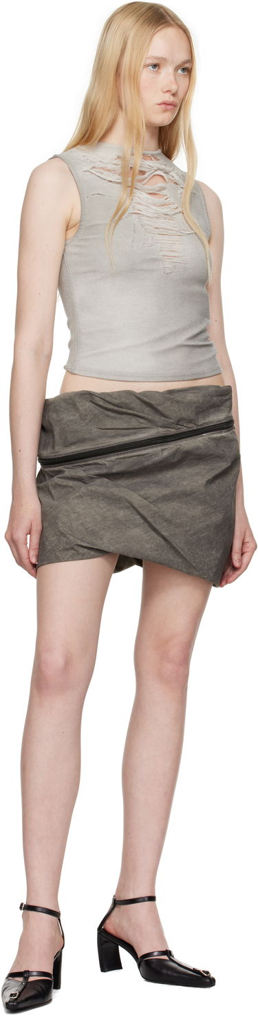 Majica bez rukava Diesel Diesel T-Yasmina Distressed Tank Top Siva | A18923 0PLAI, 3