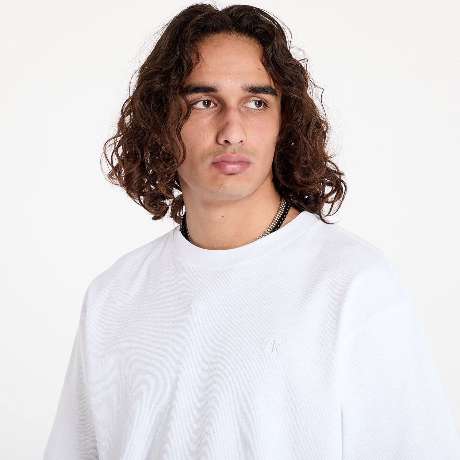 Majica kratkih rukava CALVIN KLEIN Slub Rib Tee White Bijela | J30J326448 YAF, 1