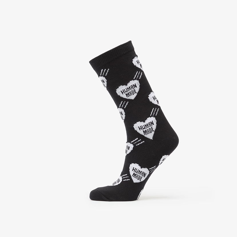 Čarape Human Made HUMAN MADE Heart Socks 1-pack Crna | HM30GD060BK