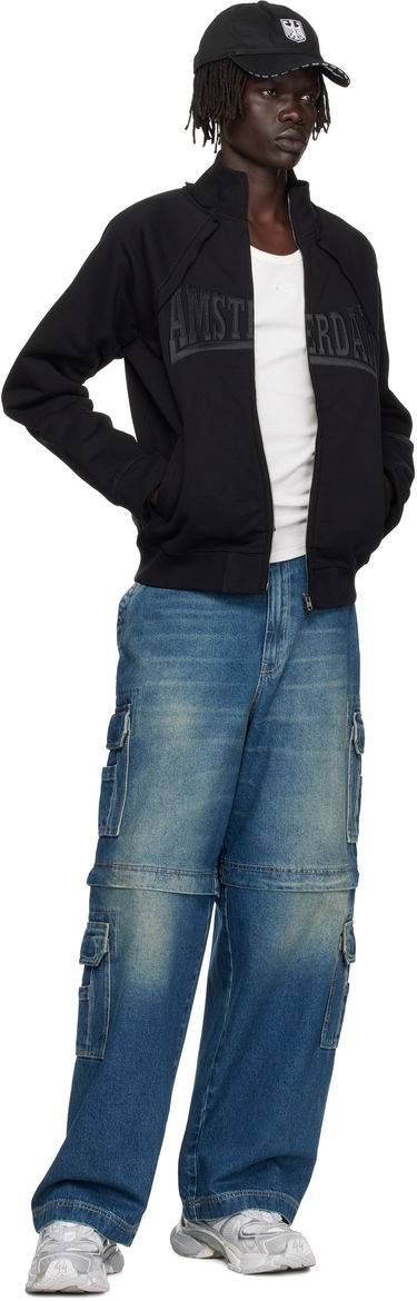 Dukserice VETEMENTS VETEMENTS 'Amsterdam' Patched Zip-Up Sweatshirt Crna | UH76ZU760BB, 3