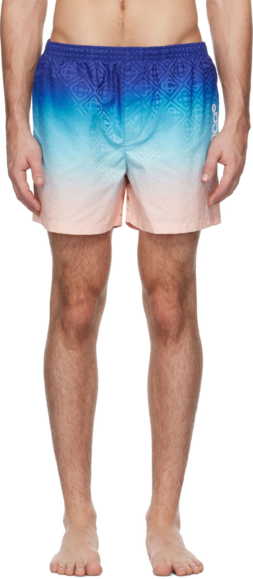 Kupaći kostimi Casablanca Printed Swim Shorts Plava | MPS25-TR-224-01