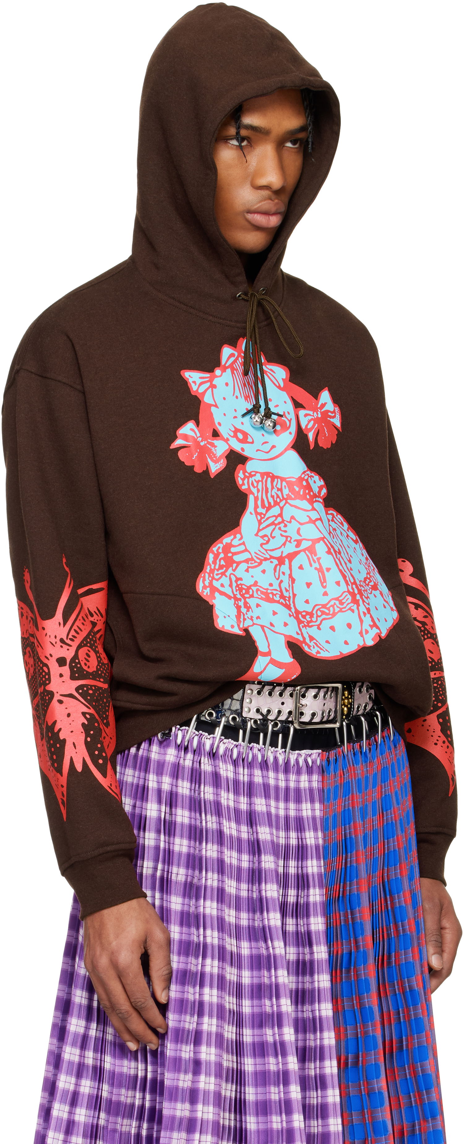 Dukserice Chopova Lowena Chopova Lowena Dotty Graphic Hoodie Smeđa | 5241, 1