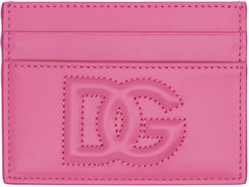 Novčanik Dolce & Gabbana Pink Embossed Card Holder Ružičasta | BI0330AG081