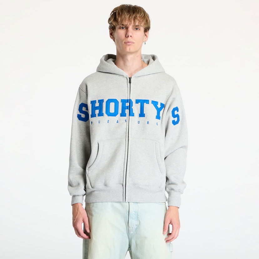 Dukserice Pleasures Wave Zip Hoodie Heather Grey Siva | P24F017 GREY