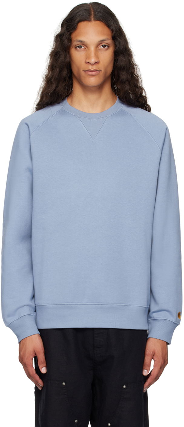 Dukserice Carhartt WIP Work In Progress Chase Crewneck Sweatshirt Plava | I033660, 0