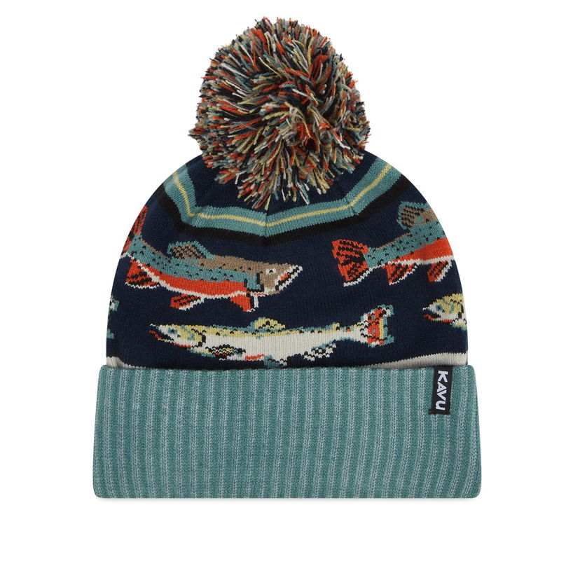Kapica KAVU Men's Herschel Jacquard Knitted Beanie Zelena | 1008-1499