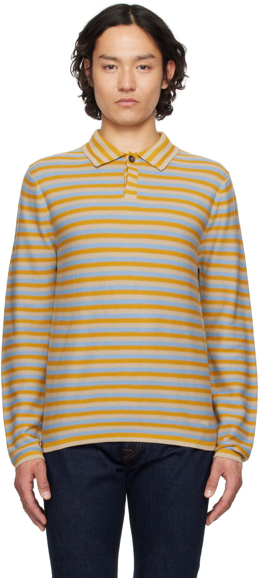 Polo majica Paul Smith PS Paul Smith Striped Knitted Polo Višebojno | M2R-299Z-P22295-40