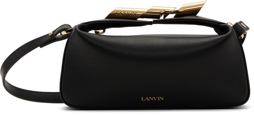 Ručna torbica LANVIN Lanvin Haute Séquence Leather Shoulder Bag Crna | LW-BGBE01-PIEN-P25
