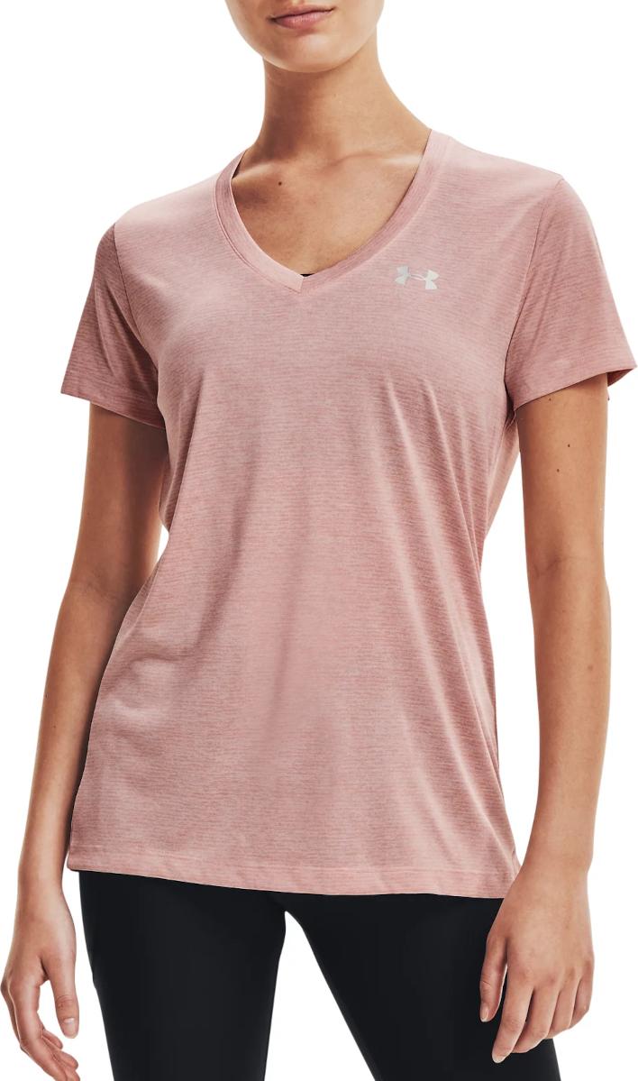 Majica kratkih rukava Under Armour Under Armour Tech Twist V-Neck T-Shirt Ružičasta | 1258568-685
