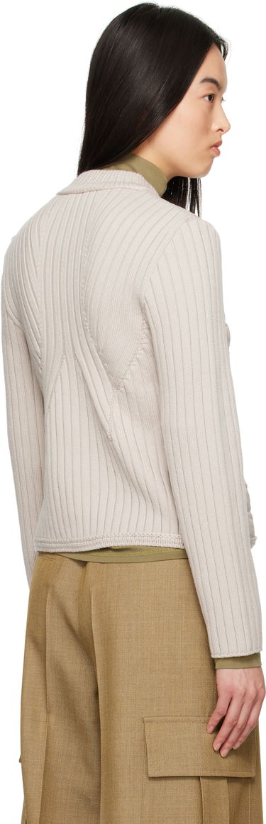 Pernata jakna Moncler Moncler Padded Wool Down Cardigan Bež | 9B000-13 M1131, 2