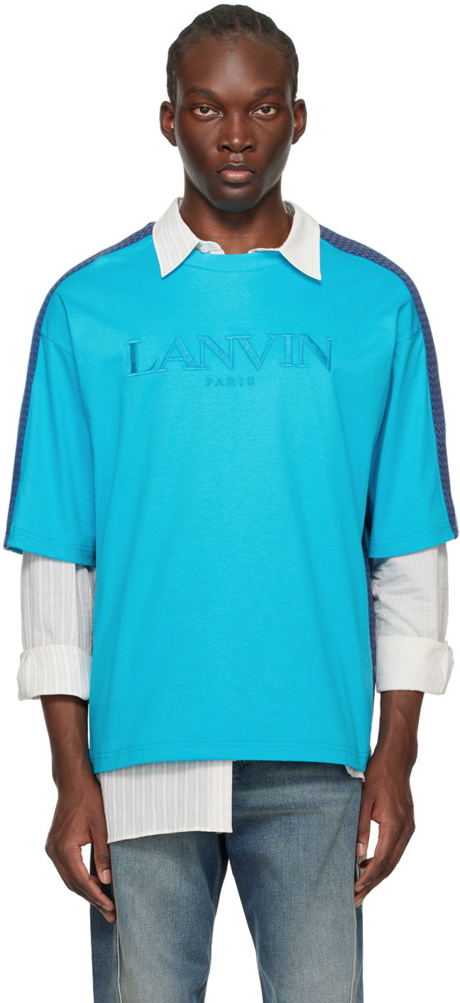Majica kratkih rukava LANVIN Side Curb T-Shirt Plava | RM-TS0026-J196-P24