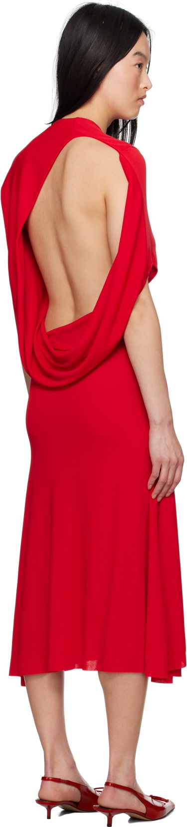 Haljina Jacquemus Jacquemus La Croisière 'The Salerno' Midi Dress Crvena | 24H243DR193-1026, 2
