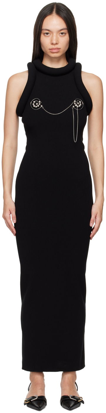 Haljina Jean Paul Gaultier Gaultier 'The Long 3D' Maxi Dress Crna | 24/30-F-RO238-M077-00
