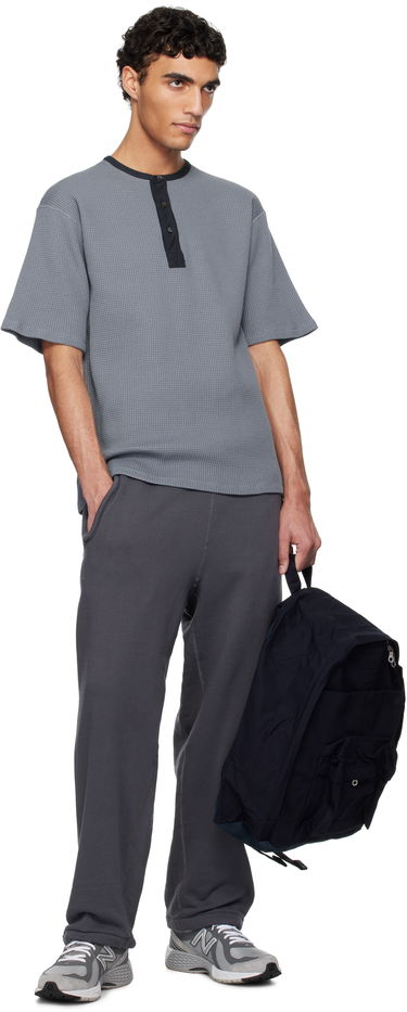 Majica kratkih rukava NANAMICA Nanamica Henry Neck Thermal Sweat Henley Siva | S25SH104U, 3