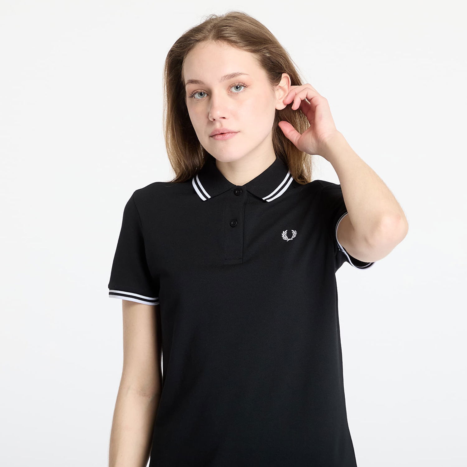 Haljina Fred Perry Fred Perry Twin Tipped Polo Dress Crna | D3600 350, 1
