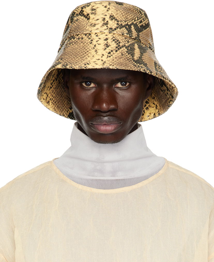 Šešir Dries Van Noten Dries Van Noten Leather Bucket Hat Žuta | 251-029501-1545