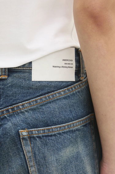 Jeans UNDERCOVER Undercover High Waist Jeans with Side Panels Plava | UC2D1504.2, 3