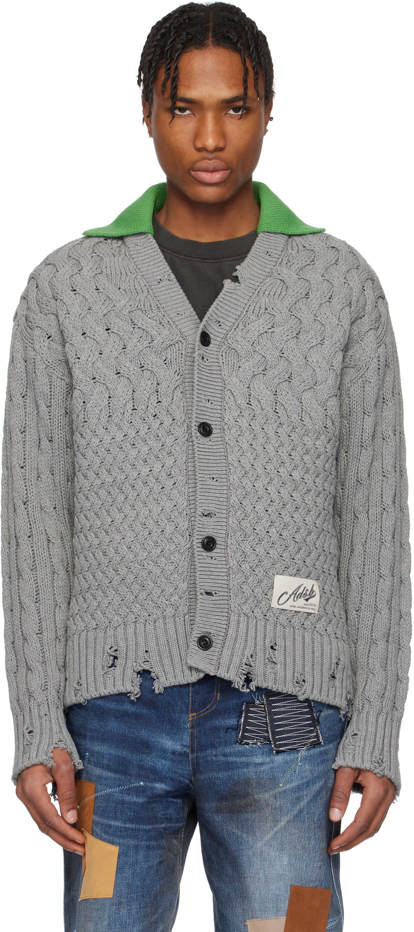 Džemper Andersson Bell Andersson Bell V-Neck Knit Cardigan Siva | atb1241m
