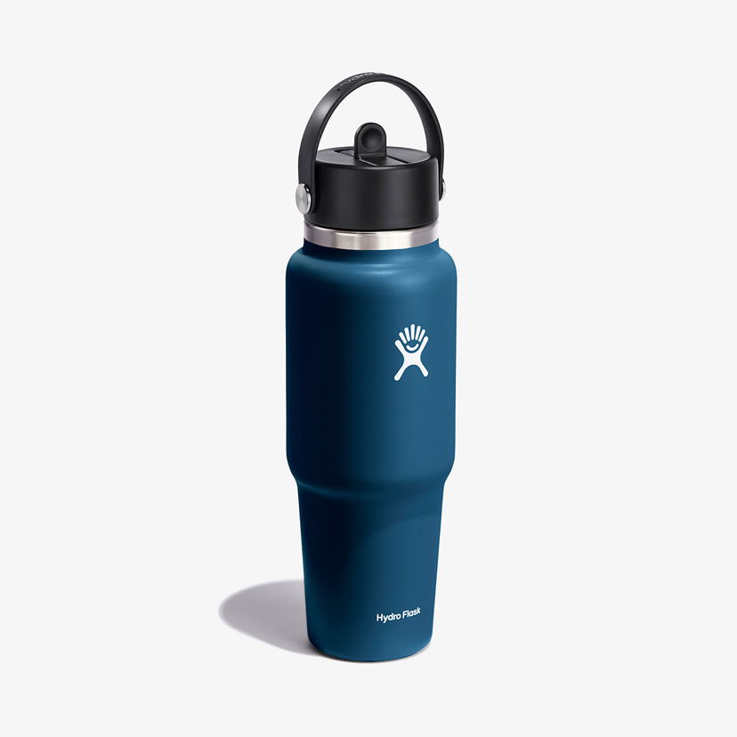 Boca za piće Hydro Flask 1000 ml Wide Flex Straw Travel Bottle Indigo Tirkiz | WT32BFS464