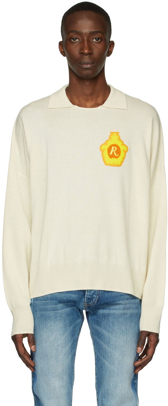 Džemper Rhude Classic Polo Sweater Bijela | RHSS22SW04037196