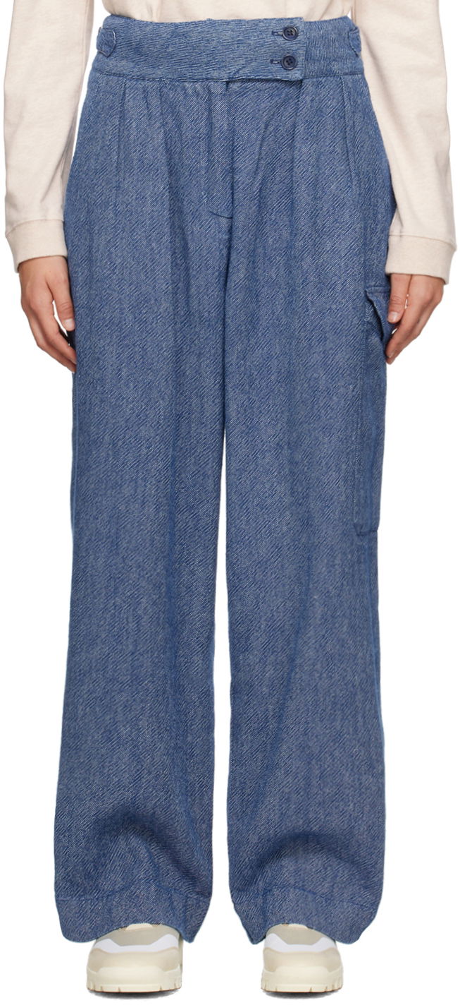 Cargo hlače YMC YMC Rapture Cargo Pants Plava | Q4UMH