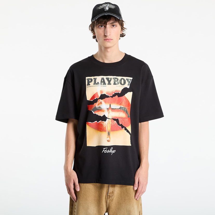 Majica kratkih rukava Footshop Playboy x FTSHP Cover Tee 2013/11 UNISEX Black Crna | FTSHP_524
