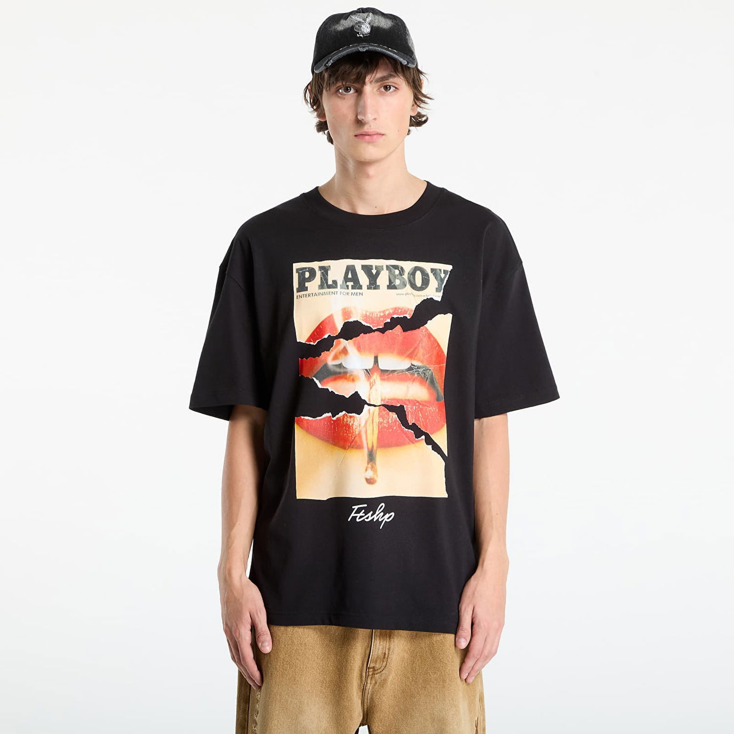 Majica kratkih rukava Footshop Playboy x FTSHP Cover Tee 2013/11 UNISEX Black Crna | FTSHP_524, 0