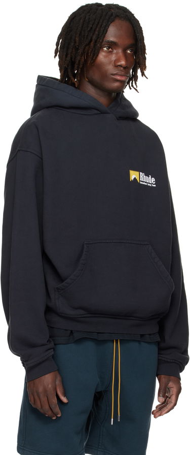 Dukserice Rhude Rhude International Racing Logo Hoodie Crna | RHPF25HO07012, 1