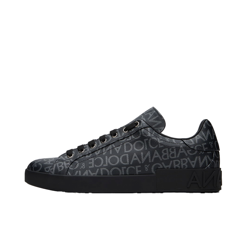 Tenisice i cipele Dolce & Gabbana Black Portofino Sneakers Crna | CS1772AN237