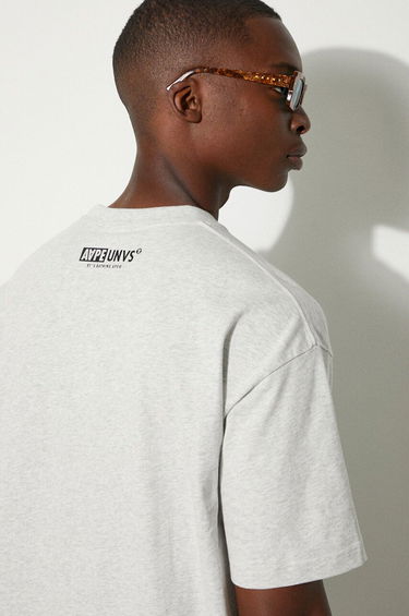 Majica kratkih rukava AAPE by A Bathing Ape AAPE By A Bathing Ape Basic Tee Print T-Shirt Siva | AAPTEM1444XAM, 4