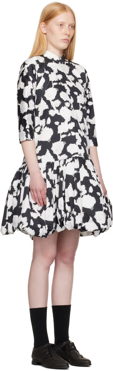 Haljina Comme des Garçons Comme des Garçons Cotton Satin Printed Dress Crna | RO-O013-051, 1