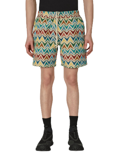 Kratke hlače Pleasures Basket Woven Shorts Višebojno | P23SP047 KHAKI