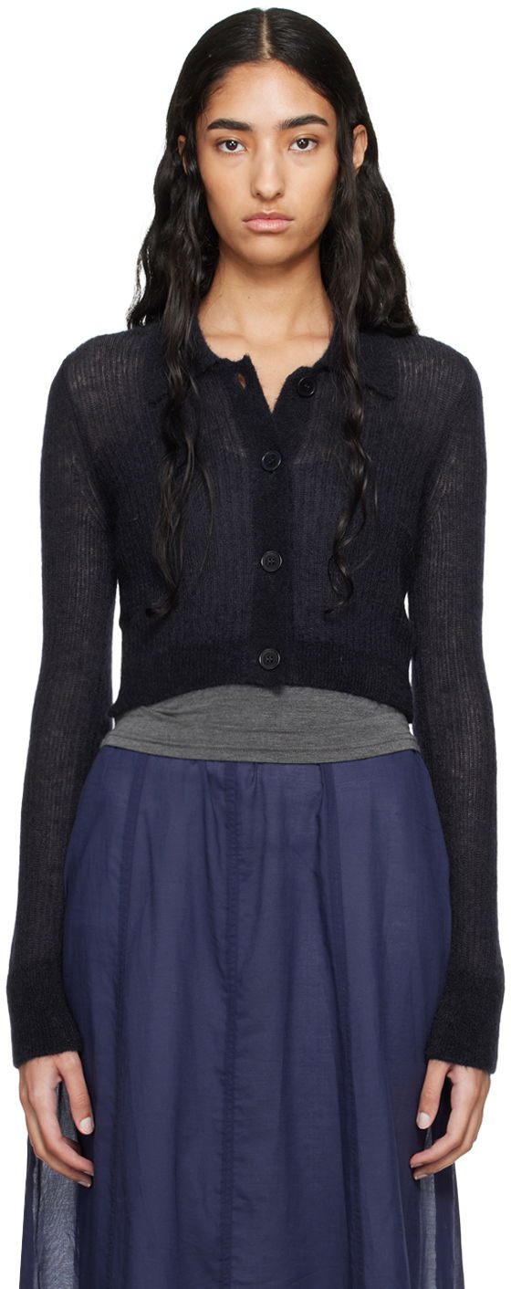 Džemper Cecilie Bahnsen Cecilie Bahnsen Jacqueline Cropped Cardigan Crna | 2.24KNI52004 JAQUELINE CARDIGAN
