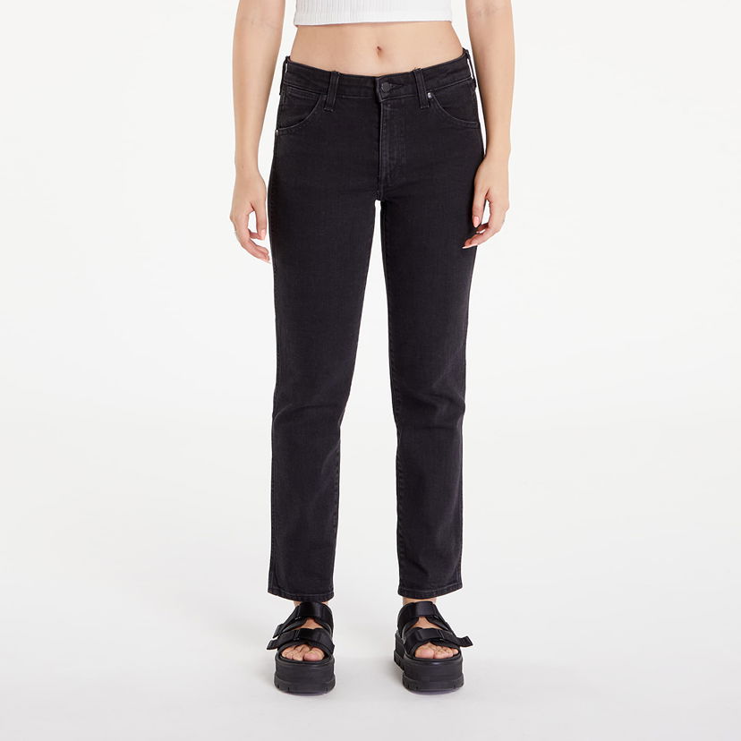Hlače Wrangler Pants Piper Smokey Crna | 112356403