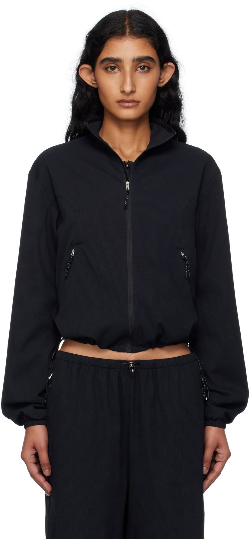Jakna On Running Zendaya Edition Cropped Track Jacket Crna | 1WF31100553