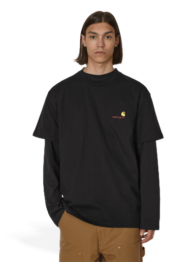 Majica kratkih rukava Carhartt WIP American Script T-Shirt Crna | I029956_89_XX