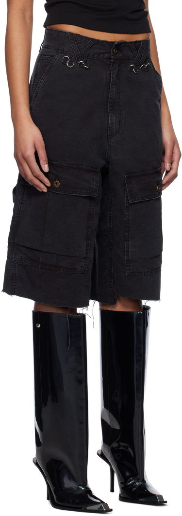 Kratke hlače We11done We11done Military Vintage Shorts Crna | WD-PT0-25-235-W-BK, 1