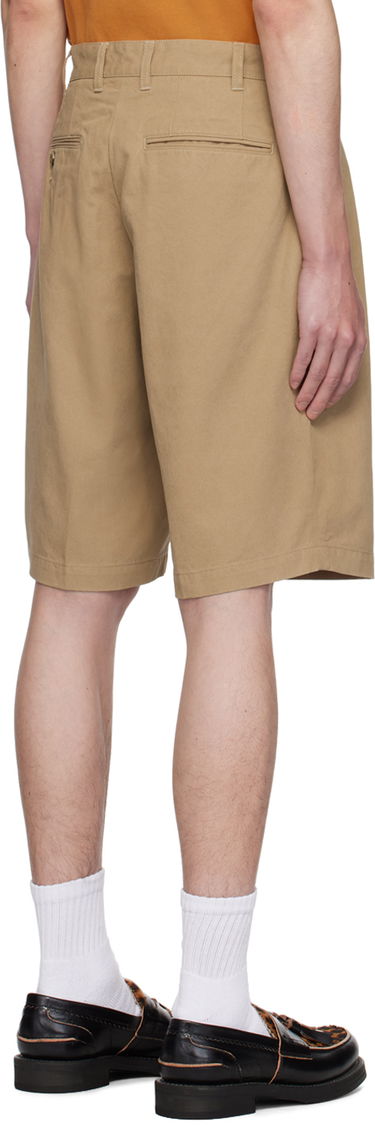 Kratke hlače BEAMS Beams Plus 2 Pleats Shorts Bež | 3825-0067-874, 2