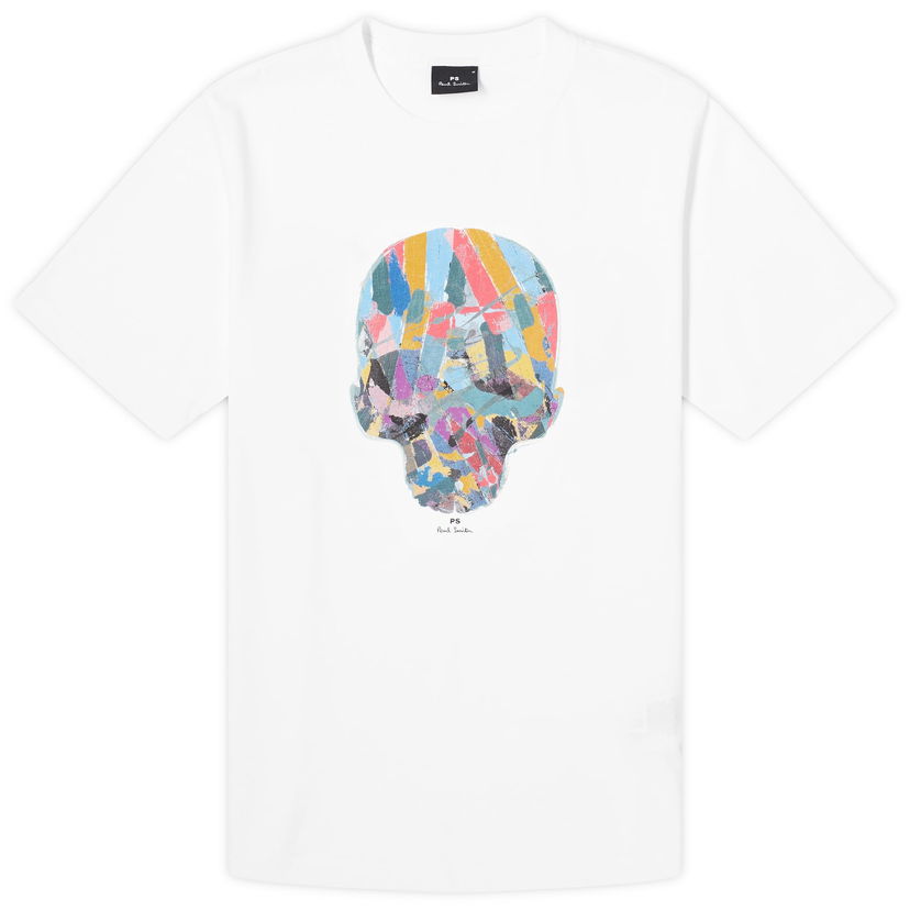 Majica kratkih rukava Paul Smith Paul Smith Skull Print T-Shirt, Size Small Bijela | M2R-011R-NP4689-01