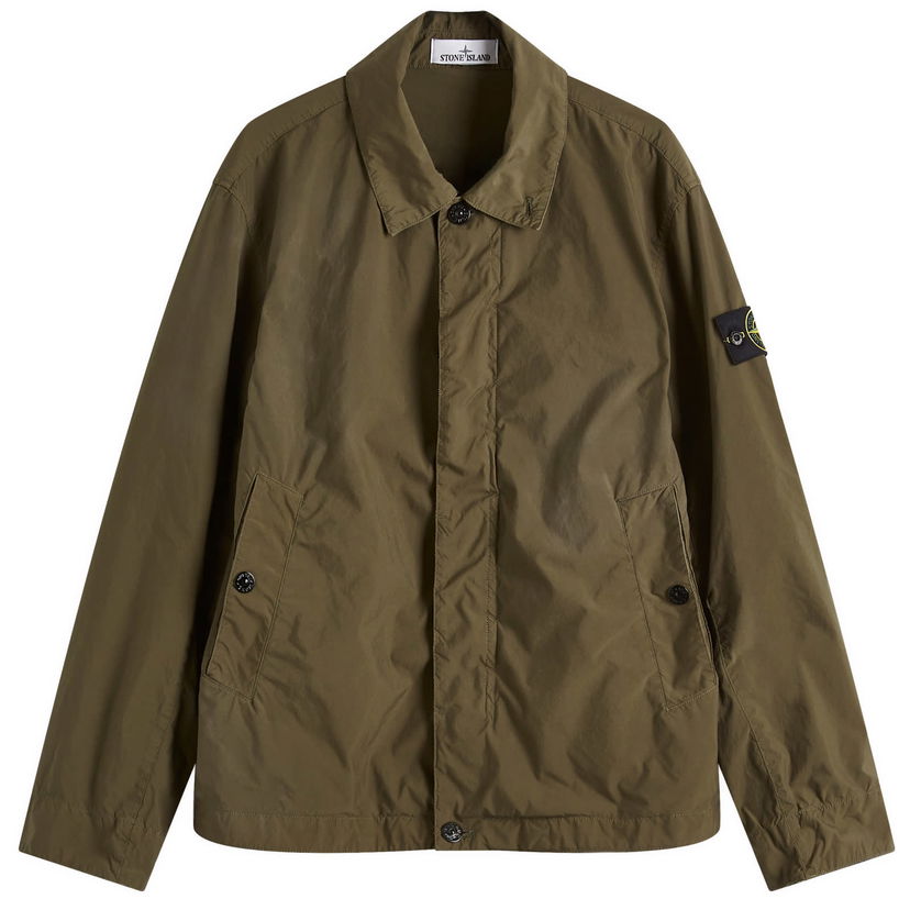 Vjetrovka Stone Island Stone Island Light Compact Touch Poly-TC Jacket Zelena | K1S154100025-V0054