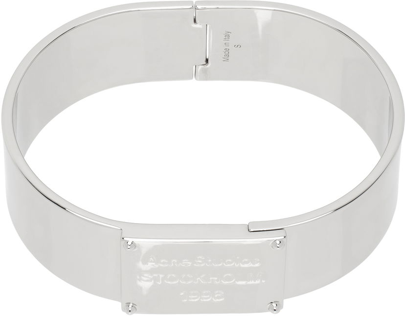 Narukvica Acne Studios Acne Studios Engraved Logo Bracelet Metalik | C50455-