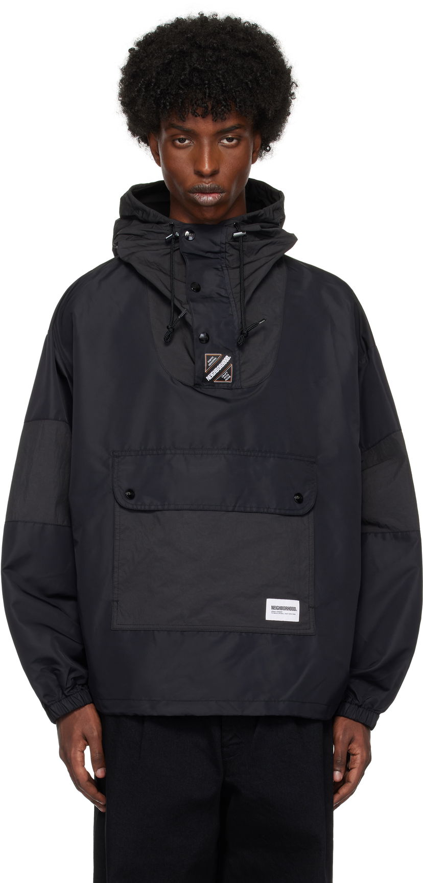 Vjetrovka Neighborhood Water-Repellent Anorak Crna | 242TSNH-JKM11
