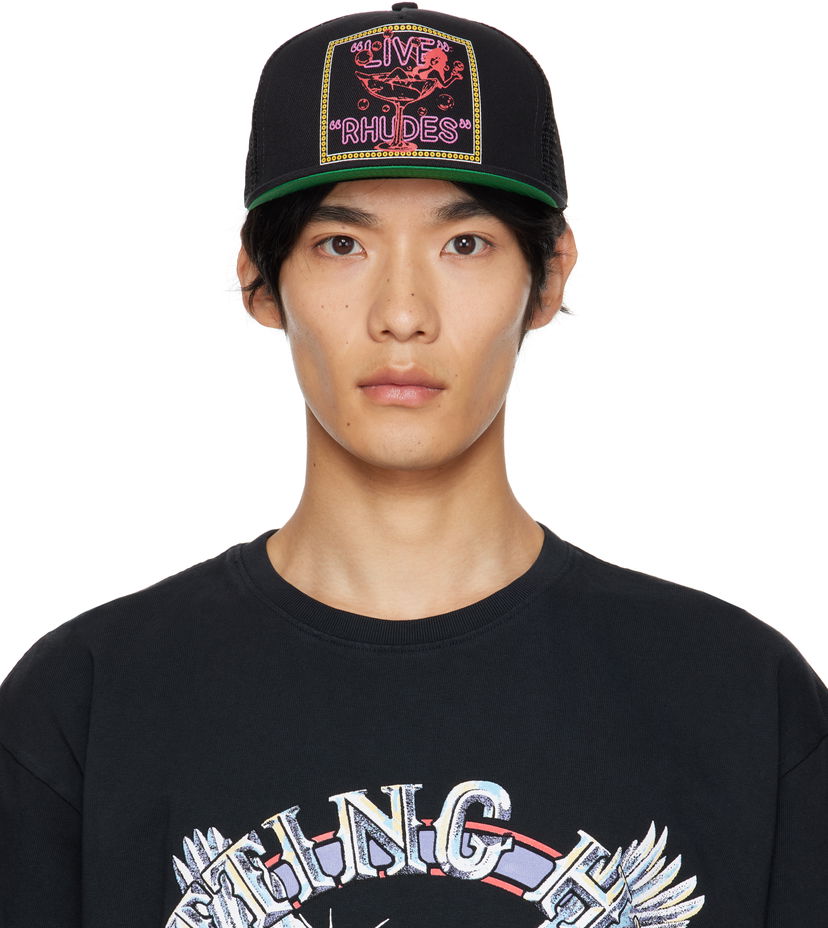 Kapa Rhude Rhude 'Live Rhudes' Trucker Hat Crna | RHPF25HA01747
