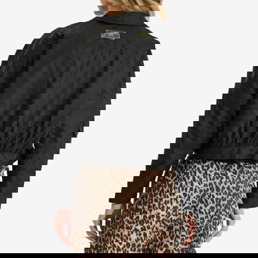 Bomber jakna GANNI Ganni Duchesse Nylon Short Jacket Crna | W0462, 3