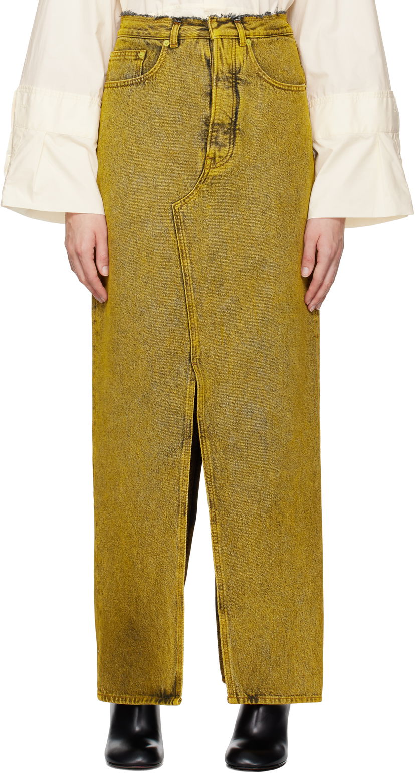 Suknja Maison Margiela Long Denim Maxi Skirt Žuta | S62MI0021 S30652
