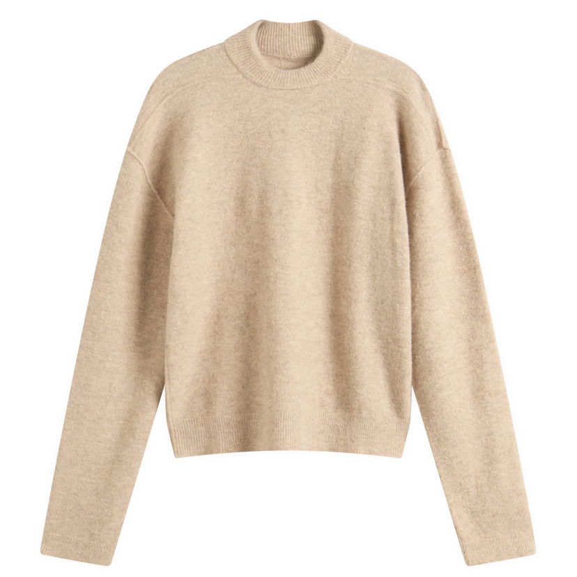 Džemper Rick Owens Rick Owens Tommy Knitted Top, Size Large Bež | RP02E4655-KWP-44