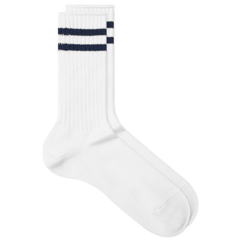 Čarape BEAMS Beams Plus Schoolboy Socks Bijela | 3843-0010-479-01